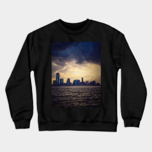 Skyline, Battery Park, Manhattan, New York City Crewneck Sweatshirt